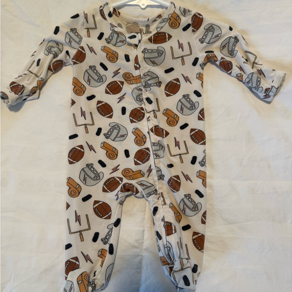 Caden Lane double zipper footie